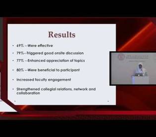 Dr. Amal Khidir, Weill Cornell Medicine - Qatar, discusses the challenges and benefits of using webinar discussions to increase inter-faculty communication.